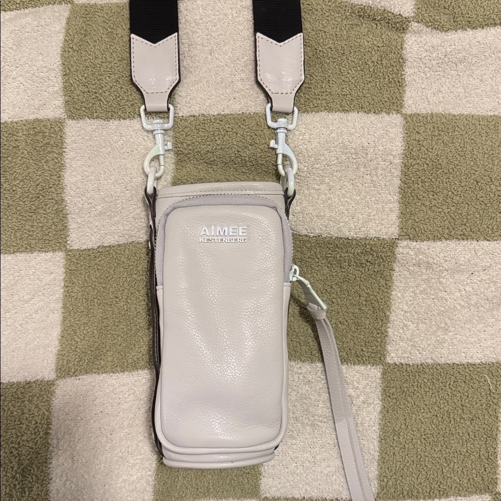 Aimee Kestenberg Real Leather Drink Carrier Crossbody Bag